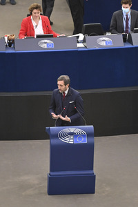 Plenartagung im Europäischen Parlament in Straßburg