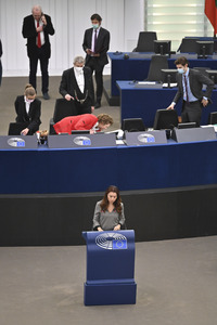 Plenartagung im Europäischen Parlament in Straßburg
