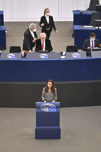 Plenartagung im Europäischen Parlament in Straßburg