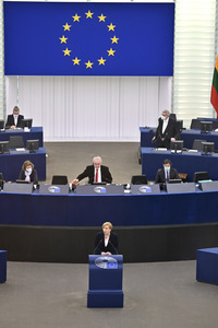 Plenartagung im Europäischen Parlament in Straßburg