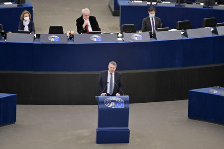 Plenartagung im Europäischen Parlament in Straßburg