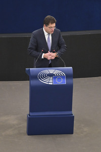 Plenartagung im Europäischen Parlament in Straßburg