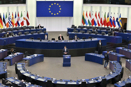 Plenartagung im Europäischen Parlament in Straßburg