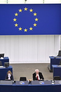 Plenartagung im Europäischen Parlament in Straßburg