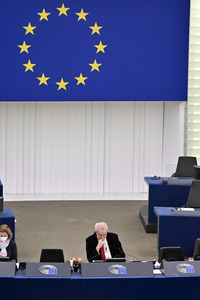 Plenartagung im Europäischen Parlament in Straßburg