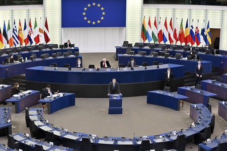 Plenartagung im Europäischen Parlament in Straßburg