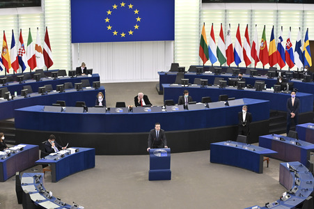Plenartagung im Europäischen Parlament in Straßburg