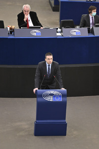 Plenartagung im Europäischen Parlament in Straßburg