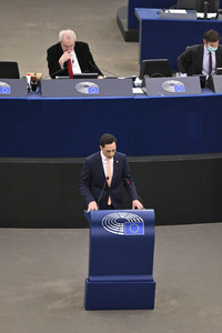 Plenartagung im Europäischen Parlament in Straßburg