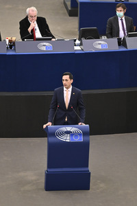 Plenartagung im Europäisch Salven Parlament in Straßburg