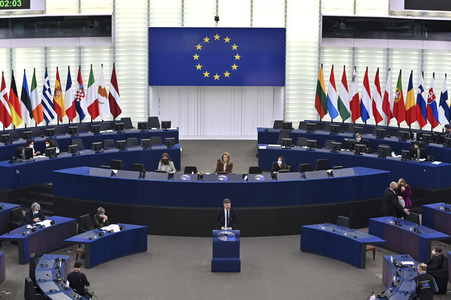 Plenartagung im Europäischen Parlament in Straßburg