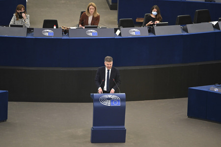 Plenartagung im Europäischen Parlament in Straßburg