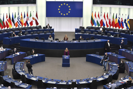 Plenartagung im Europäischen Parlament in Straßburg