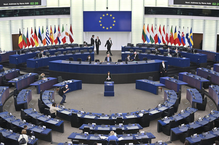 Plenartagung im Europäischen Parlament in Straßburg