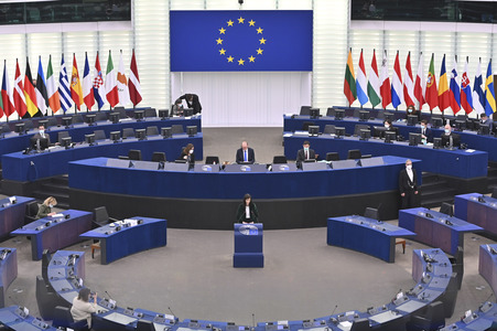 Plenartagung im Europäischen Parlament in Straßburg