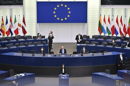 Plenartagung im Europäischen Parlament in Straßburg