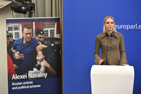 Verleihung vom Sacharow-Preis für Menschenrechte an Alexej Nawalny in Straßburg