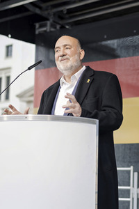 Solidaritätskundgebung für Israel vor dem Brandenburger Tor in Berlin