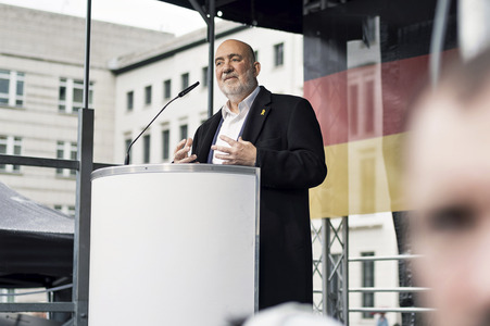Solidaritätskundgebung für Israel vor dem Brandenburger Tor in Berlin