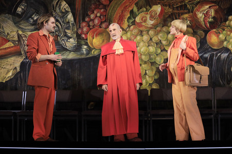 Theaterprobe 'Der zerbrochene Krug' in Berlin
