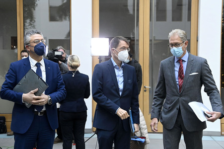 Pressekonferenz zur aktuellen Corona-Lage in Berlin