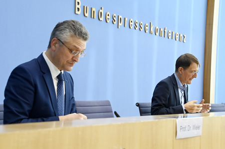 Pressekonferenz zur aktuellen Corona-Lage in Berlin