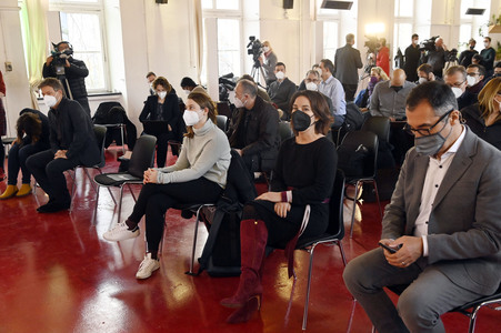 Ergebnisverkündung der digitalen Urabstimmung von Bündnis 90/Die Grünen in Berlin