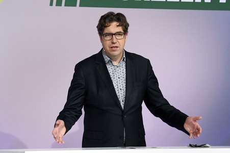 Ergebnisverkündung der digitalen Urabstimmung von Bündnis 90/Die Grünen in Berlin