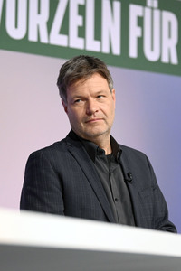 Ergebnisverkündung der digitalen Urabstimmung von Bündnis 90/Die Grünen in Berlin