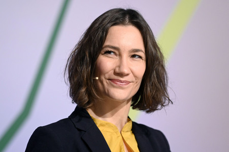 Ergebnisverkündung der digitalen Urabstimmung von Bündnis 90/Die Grünen in Berlin