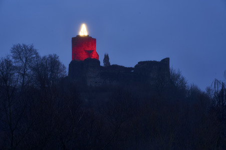 Adventskerze in Polle