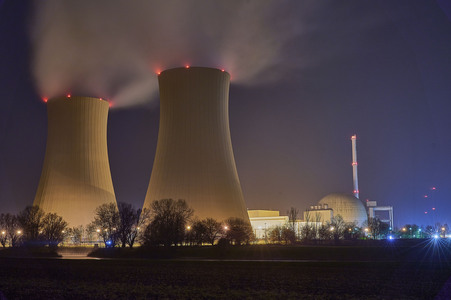 Das Kernkraftwerk Grohnde vor der Abschaltung