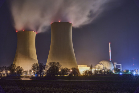 Das Kernkraftwerk Grohnde vor der Abschaltung