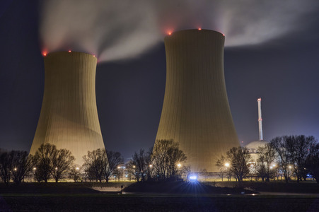 Das Kernkraftwerk Grohnde vor der Abschaltung