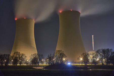 Das Kernkraftwerk Grohnde vor der Abschaltung