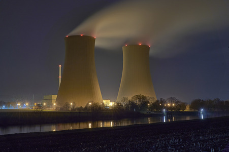 Das Kernkraftwerk Grohnde vor der Abschaltung