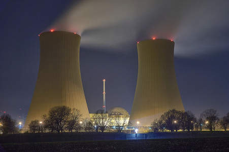 Das Kernkraftwerk Grohnde vor der Abschaltung
