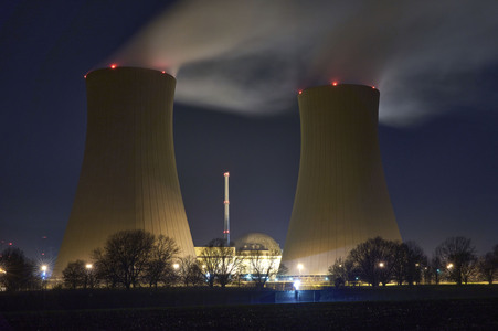 Das Kernkraftwerk Grohnde vor der Abschaltung
