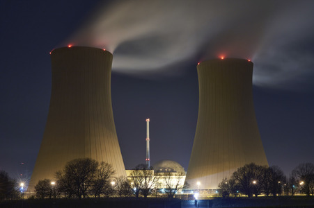 Das Kernkraftwerk Grohnde vor der Abschaltung