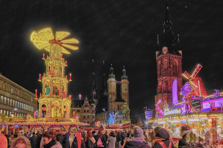 Weihnachtmarkt in Halle