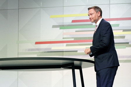 Pressetermin zur Unterzeichnung des Koalitionsvertrages in Berlin