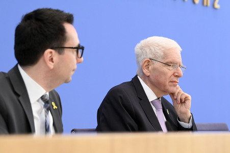 Bundespressekonferenz 'Ein Jahr nach dem 7. Oktober 2023'  in Berlin