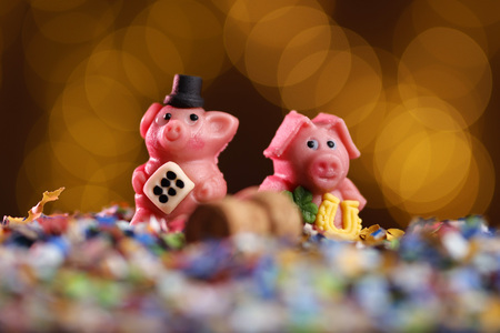 Symbolfoto Glücksschweine