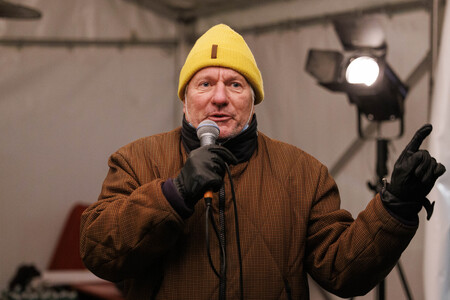 Solidaritätsaktion mit Obdachlosen in Köln