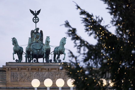 Quadriga auf dem Brandenburger Tor in Berlin