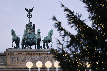 Quadriga auf dem Brandenburger Tor in Berlin