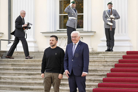 Empfang des Präsidenten der Ukraine im Schloss Bellevue in Berlin