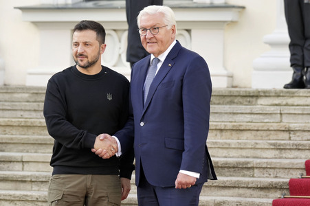 Empfang des Präsidenten der Ukraine im Schloss Bellevue in Berlin