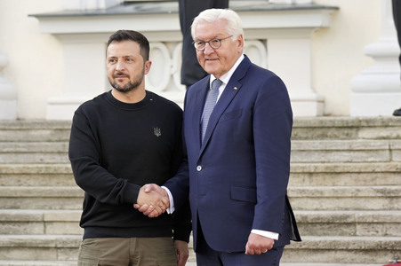 Empfang des Präsidenten der Ukraine im Schloss Bellevue in Berlin