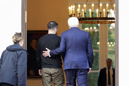 Empfang des Präsidenten der Ukraine im Schloss Bellevue in Berlin